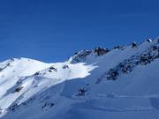 Blick zur Bergstation Gemsstock