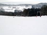 Die leichte Piste ist gut für Anfänger geeignet