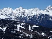 Blick vom Grosseck auf den Schlepplift Moserkopf