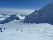Zufahrt vom Vorabgletscher zur Piste 35 Sattel