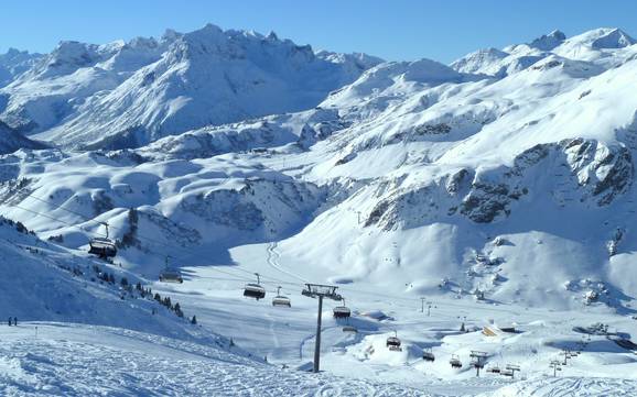 Höchstes Skigebiet im Geltungsbereich des 3TälerPass – Skigebiet St. Anton/St. Christoph/Stuben/Lech/Zürs/Warth/Schröcken – Ski Arlberg
