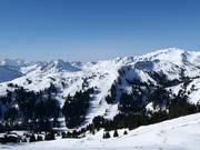 Blick über das Skigebiet Damüls