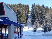 Hausberg - 2er Sesselbahn fix geklemmt mit Abdeckhauben