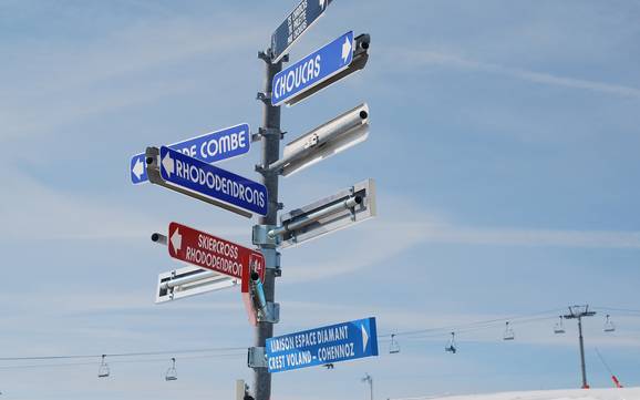 Beaufortain: Orientierung in Skigebieten – Orientierung Espace Diamant – Les Saisies/Notre-Dame-de-Bellecombe/Praz sur Arly/Flumet/Crest-Voland