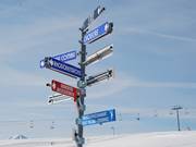 Wegweiser am Mont Bisanne