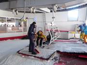 An den Lifteinstiegen wird immer auf Sauberkeit geachtet