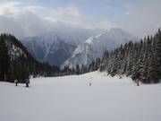 Rote Piste an der Mauritz-Doppelsesselbahn