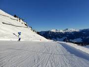 Leichte Piste Z zur Zentralstation Hochzillertal