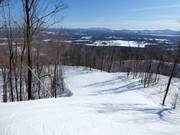 Anspruchsvolle Piste am Mont Spruce