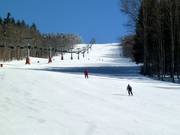 Mittelschwere Abfahrt an der Almberg-Sesselbahn
