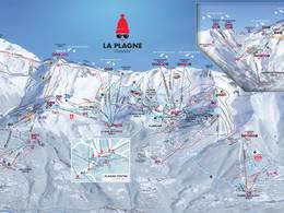 Pistenplan La Plagne (Paradiski)