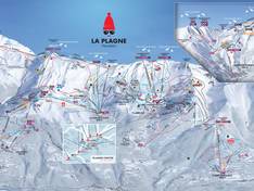 Pistenplan La Plagne (Paradiski)