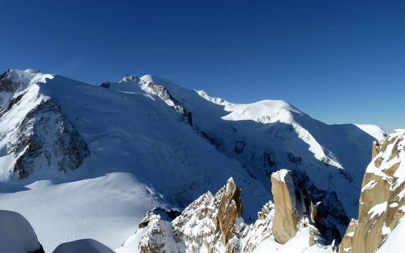 Größter Höhenunterschied in Auvergne-Rhône-Alpes – Skigebiet Aiguille du Midi (Chamonix)