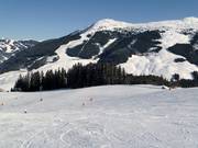 WM Strecke mit Westgipfel im Hintergrund