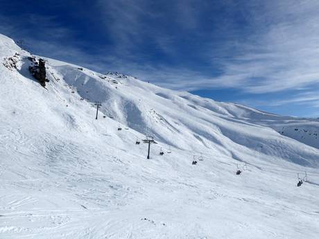 Neuseeländische Alpen: Größe der Skigebiete – Größe Treble Cone