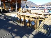 Mülleimer stehen bereit