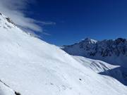 Ungesicherte Freeridehänge an der Leppleskofelbahn