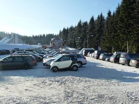 Tschechien: Anfahrt in Skigebiete und Parken an Skigebieten – Anfahrt, Parken Keilberg (Klínovec)