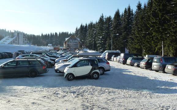 Aussiger Region (Ústecký kraj): Anfahrt in Skigebiete und Parken an Skigebieten – Anfahrt, Parken Keilberg (Klínovec)