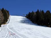 Blick auf die schwere Piste Falzeben II