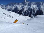 Lanzenbeschneiung auf der Lauchernalp