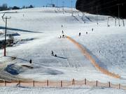 Kleiner Rodelhang neben den leichten Pisten