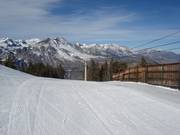 Perfekte Pistenpräparierung im Skigebiet June Mountain