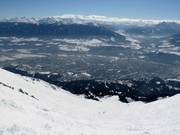 Direttissima mit Blick auf Innsbruck