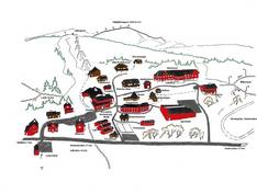 Pistenplan Vålådalens Fjällstation