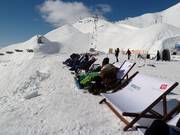 Liegestühle an der Seegrube