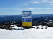 Pistenplan und Ausschilderung im Skigebiet Norefjell