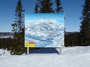 Pistenplan im Skigebiet Hafjell