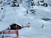 Rennstrecke am Babylift in Zürs