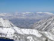 Blick vom Hidden Peak in den Ballungsraum rund um Salt Lake City