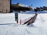 Anfängergelände mit Förderband in Les Menuires