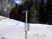 Skibushaltestelle an der Talstation
