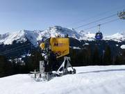 Beschneiung im Skigebiet Madrisa