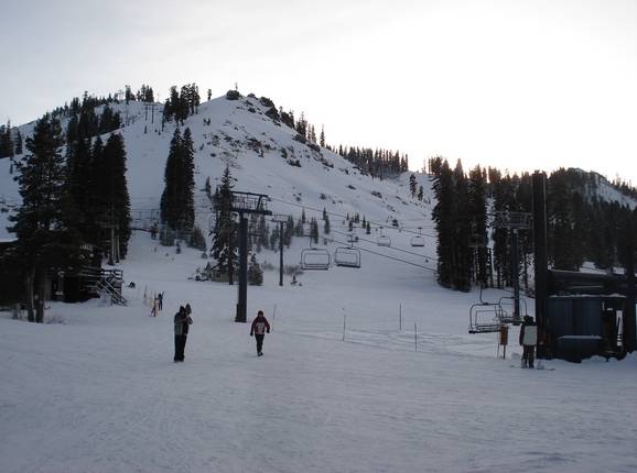 Leichte Pisten am Nob Hill