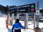Informationen am Einstieg bei den Skiliften