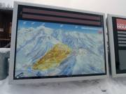 Informationstafel im Skigebiet Les Houches