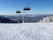 Mittelschwere Piste an der Großen Almberg-Sesselbahn