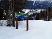 Pistenausschilderung im Revelstoke Mountain Resort