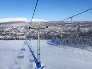 Osthangbanan - 4er Sesselbahn fix geklemmt