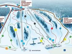 Pistenplan Vihti Ski Center
