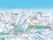 Pistenplan vom Skigebiet Corvatsch/Furtschellas