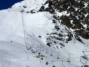 Skalnaté Pleso-Lomnické Sedlo - 2er Sesselbahn fix geklemmt