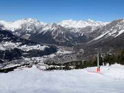 Blick über das Skigebiet Bormio