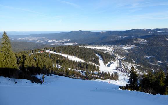 Zwieseler Winkel: Größe der Skigebiete – Größe Arber