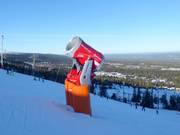 Leistungsfähige Schneekanone in Lindvallen