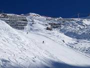 Sehr steile Piste Wand